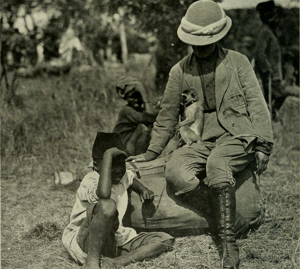 Delia Akeley on a 1906 expedition to Africa (photograph via the American Museum of Natural History)